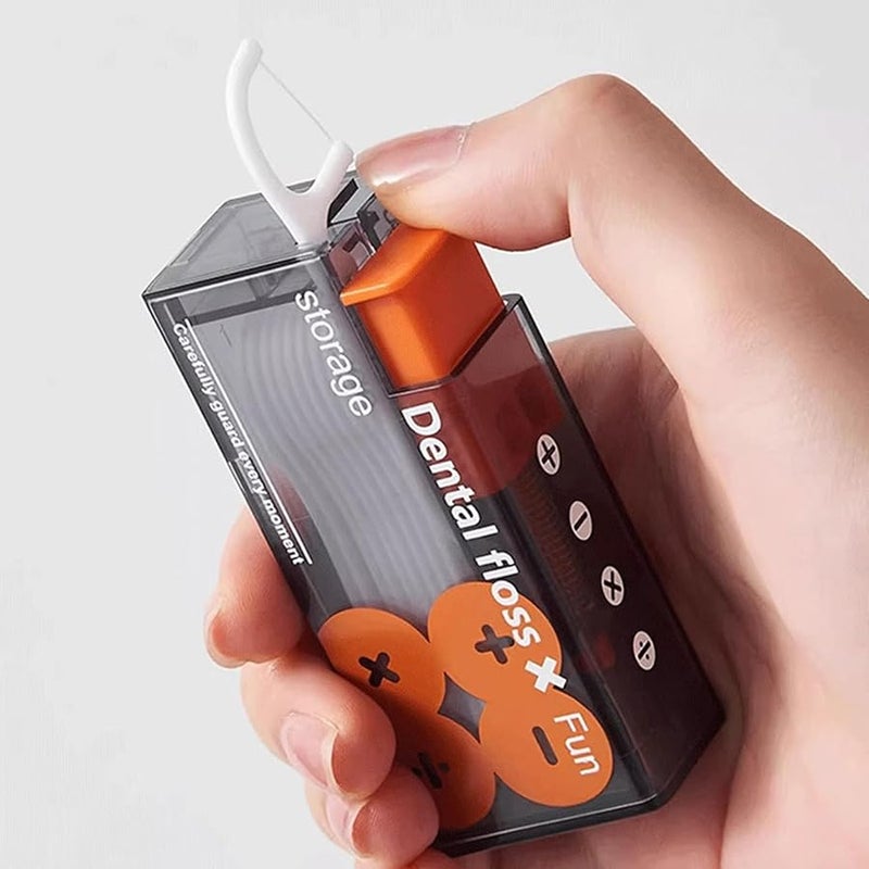 Automatic Floss Stick Holder Case Dispenser Portable Oral Care Essential Color A - Image 2